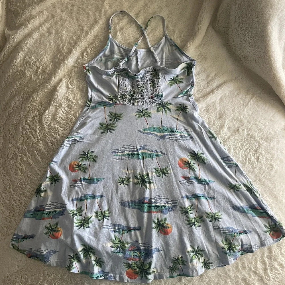 Old Navy Cami Dress Knit Tropical Coastal Casual Size 14